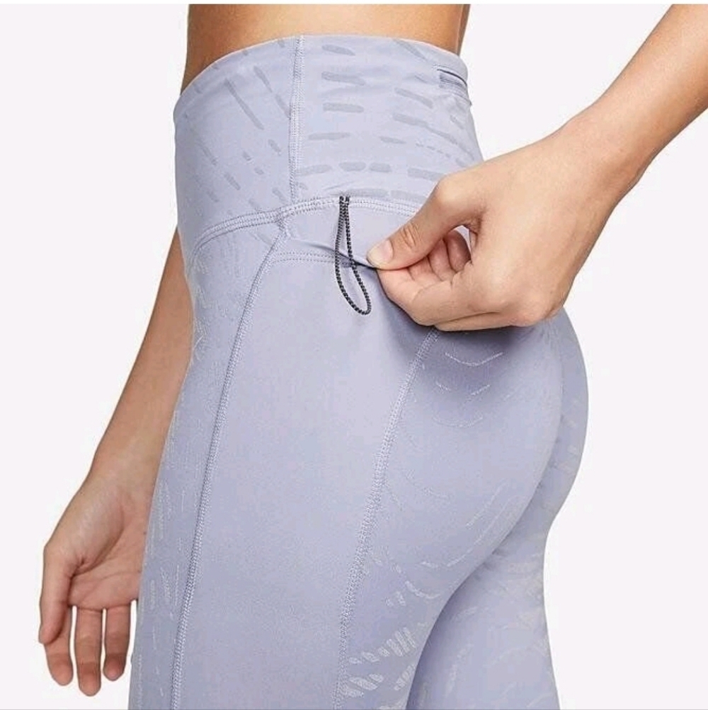 NWT Nike Fast Full Length Dri Fit Run Division High-Rise Leggings Indigo Haze XS - Picture 2 of 13